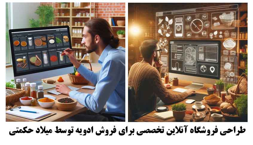 طراحی فروشگاه آنلاین تخصصی برای فروش ادویه توسط میلاد حکمتی