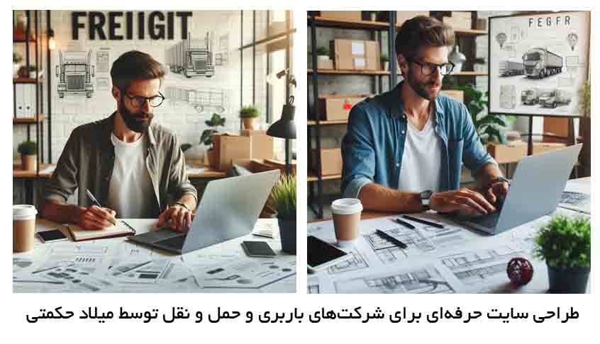 طراحی سایت حرفهای برای شرکتهای باربری و حمل و نقل توسط میلاد حکمتی طراحی سایت حرفهای برای شرکتهای باربری و حمل و نقل توسط میلاد حکمتی
